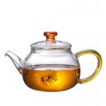 High Borosilicate Tempered Glass Teapot , Blooming Transparent Tea Set