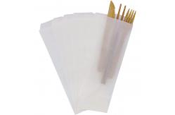 China Food Grade Transparent Glassine Paper Bags For Tableware supplier