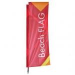 Outdoor Promotional Business Advertising Barber Feather Rectangular Teardrop Colorful Banner for sale
