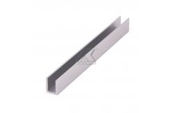 China U Shape Channel Aluminium Alloy Profile Extrusion Brushed Gold For Glass Railings supplier