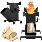 Carbon Steel Fabrication Rocket Stove Metal Fab Products Customized for sale