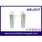 90% Non Condensation Flap Turnstile Gate Barrier With Anti Tailgating Function for sale