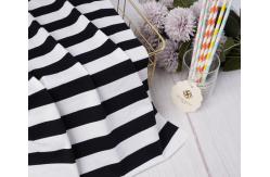 China Natural Moisture Wicking Healthy And Simple Striped Knit Fabric For T-Shirt supplier