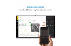China Multipurpose 65 Inch Smart Board , Interactive Touch Screen Display IR Touch supplier