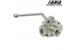 China Welding High Pressure Three Way Valve For Room Temperature supplier