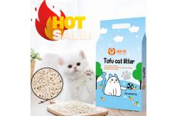 China Soybean Fiber Tofu Based Cat Litter White Environmentally Friendly Kitty Litter supplier