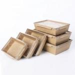 Takeaway Customized Food Packaging Box / Kraft Paper Food Box ODM FSC for sale