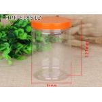 Customized Colourful Cap Clear Pet Jars Food Grage For Candy Packaging for sale