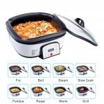8 in 1 Multifunctional food pot cooker multi electric bbq grill with hot pot for sale