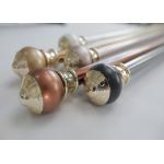 6.7m Simple Style 0.45mm Wrought Iron Double Curtain Rods for sale