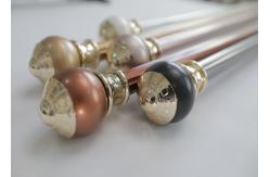 China 6.7m Simple Style 0.45mm Wrought Iron Double Curtain Rods supplier