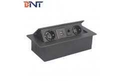 China Tabletop Pop Up Hidden Electrical Sockets With EU Standard Power Plug supplier