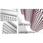 1.9 MM Wire Room Divider Chain Link Curtain With Logo And Pattern for sale