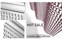 China 1.9 MM Wire Room Divider Chain Link Curtain With Logo And Pattern supplier