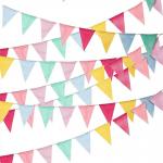 Christmas Halloween Birthday Party Decoration Items Colorful Pennant Flag Banner for sale