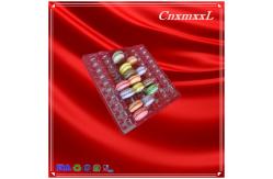 China PET 60 Cavity Macaron Boxes With Inserts, Packaging Macarons For Shipping supplier
