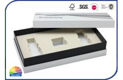 China Textured Paper Rigid Shoulder Box With Foam Insert supplier
