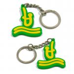 Classic style pvc key holder 3d pvc key chains 2d pvc keyring for sale