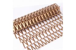China Balanced Spiral Wire Mesh For Metal Curtain supplier