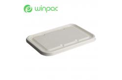 China Disposable Compostable Sugarcane Bagasse Lid For 450 500 650 750 1000ml Box supplier