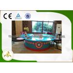 Painted Wood Table Circle Japanese Dining Grill , Outdoor / Indoor Teppanyaki Grill for sale