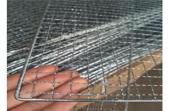 China Single Layer Barbecue Stainless Crimped Wire Mesh Square Hole Rectangle Shape supplier