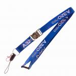 Stainless Steel Ring Custom ID Lanyard Breakaway Safety Waterproof Full Color Print​ for sale
