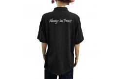 China Unisex Cotton Carbon Fiber Lapel ESD Anti Static T Shirt supplier