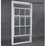 Lifting Victorian Sash UPVC Double Hung Window With Grill for sale