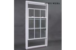 China Lifting Victorian Sash UPVC Double Hung Window With Grill supplier