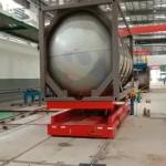 12T Steel Frame Rail Transfer Cart , Low Voltage Heavy Load Transfer Trolley for sale
