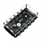 10-Way Fan Hub With PMMA Housing And Magnetic Bracket (Power Supply From A 4-Pin Molex Or SATA 15-Pin Connector) for sale