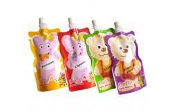 China side spout pouch packaging for drink, bottom gusset bag supplier