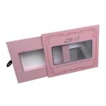 Customized Sliding Drawer Box Paperboard Empty Eyelash Box With Window For Display