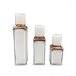 15ml 30ml Airless Empty Makeup Bottles Double Wall Square ABS Cap for sale