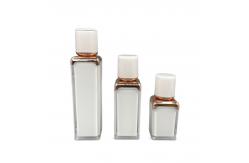 China 15ml 30ml Airless Empty Makeup Bottles Double Wall Square ABS Cap supplier