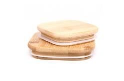 China                  70mm/86mm Friendly Mason Lids Reusable Bamboo Caps Tops with Straw Hole              supplier