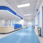 Healthcare Facility With Homogeneous Vinyl Flooring Non-Slip Antibacterial Easy To Disinfect for sale