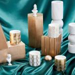 Customized Ceramic Candle Holder With Various Shape And Color for Gift Decoration for sale