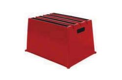 China Polyethylene Safety Plastic Single Step Stool Non Slip Stackable supplier