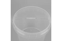China 25*23*27cm Transparent Plastic Bucket 10L Plastic Bucket With Lid supplier