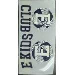 Iron On Fabric Rectangle Clothing Labels With Black Sans Serif Font