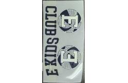 China Iron On Fabric Rectangle Clothing Labels With Black Sans Serif Font supplier