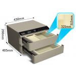 Two-layer Drawer Jewelry Safe Box Intelligent Dual Alarm System Steel Bedside Table