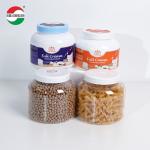 Different Capacity OEM Service Clear PET Can Plastic Jar for Milk Powder Screw Top Jars for sale