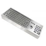 Ip68 Desktop Industrial Metal Keyboard With Full Keys Mouse Touchball for sale
