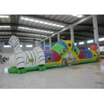 Indoor Playground Blow Up Obstacle Course , Kindergarten Baby Bouncy Castle Assault Course