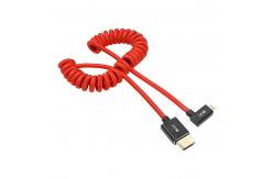 China Alvin's 8K Right Angle Micro HDMI Cable Coiled 48Gbps supplier