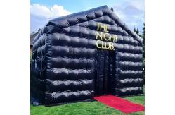 China Portable Black LED Disco Lighting Inflatable Nightclub Cube Tent Mobile Night Club supplier
