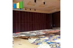 China Hotel Folding Movable Partition Walls / Banquet Hall Removable Acoustic Room Partitions supplier